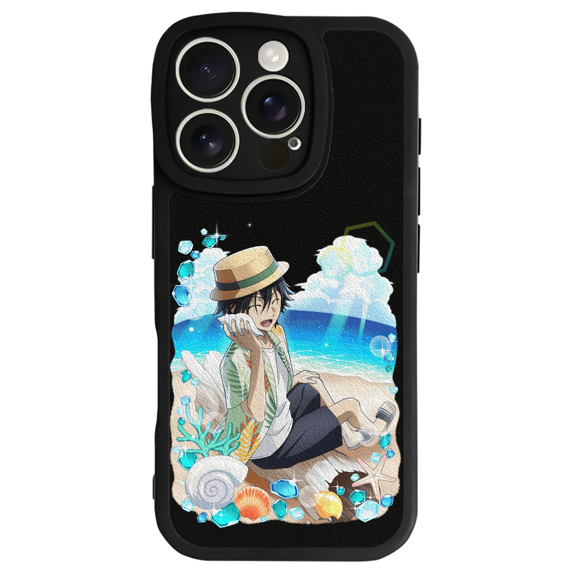 （画像用） 文豪ストレイドッグス Bungo Stray Dogs 【iPhone 16シリーズ対応】シリコンスマホケース（レザー調） 材質：シリコン